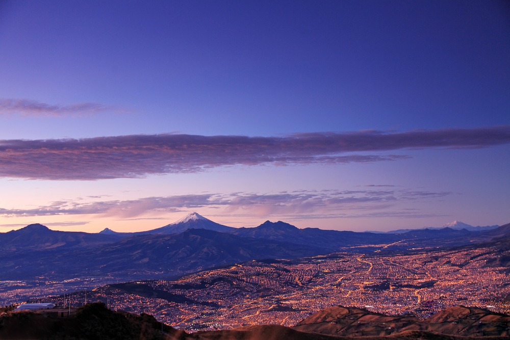 Vista panorámica de Quito